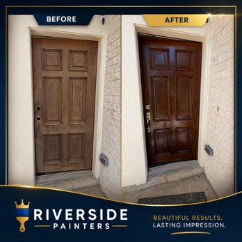 Riverside Painters - Exterior door transformation - Painters Near Me Riverside Painters - Exterior door transformation - Painters Near Me