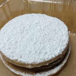 La Brasa - Alfajores.... pricey at $3.99 for a small cookie but good.