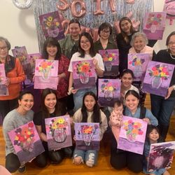 Paint the Town - Our Bachelorette party with our beautiful paintings!