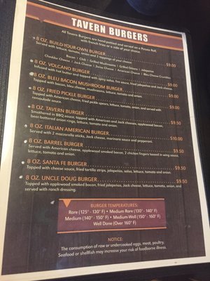 Menu photo 4 The Carolina Tavern Murrells Inlet, SC