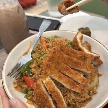 Thai Corner - Worcester - Pork katsu Thai fried rice - Thai Near Me - Worcester, Massachusetts