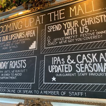 The Mall - Their update for Holiday - Pubs Near Me - Clifton, BST