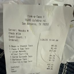 Receipt Receipt
