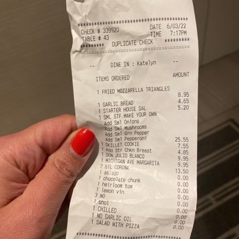 Giordano's - Revised bill. Still being charged more than the menu price. - Pizza Near Me - Schaumburg, Illinois