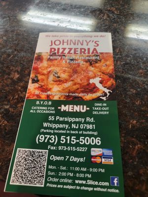 Menu photo 2 Johnny's Pizzeria Whippany, NJ Menu photo 2 Johnny's Pizzeria Whippany, NJ