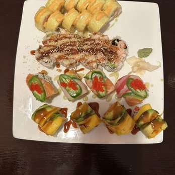 Sake Sushi - Sunflower Roll Ocean Blue Roll - Japanese Near Me - Jacksonville, Florida Sake Sushi - Sunflower Roll Ocean Blue Roll - Japanese Near Me - Jacksonville, Florida