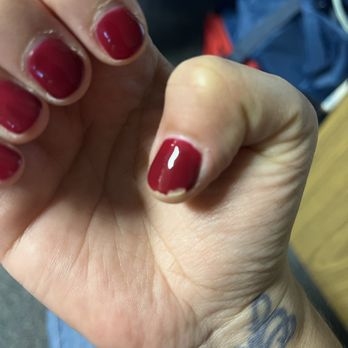 Venus Nails Lounge - Thumb nail chipping after 4days. - Nail Salons Near Me - Eastvale, California Venus Nails Lounge - Thumb nail chipping after 4days. - Nail Salons Near Me - Eastvale, California