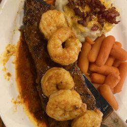 Big Easy steak n' shrimp with two sides