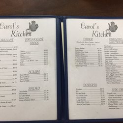 Carol's Kitchen - Menu