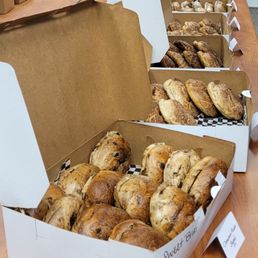 Variety of bagels Variety of bagels