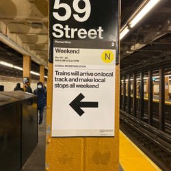 MTA - 59th Street Subway Station - N, R