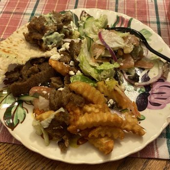 Milya cafe - My 1/2 of the Gyro platter. - Middle Eastern Near Me - Blue Ash, Ohio Milya cafe - My 1/2 of the Gyro platter. - Middle Eastern Near Me - Blue Ash, Ohio
