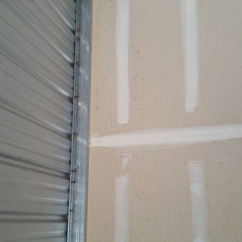 Heritage Self Storage - Water damage to wall in back of unit. Everything stored below had mildew. - Self Storage Near Me - Oakdale, California