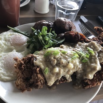 The Lakefront Restaurant - Chicken fried chicken. Large serving size and delish - Breakfast & Brunch Near Me - Chicago, Illinois The Lakefront Restaurant - Chicken fried chicken. Large serving size and delish - Breakfast & Brunch Near Me - Chicago, Illinois