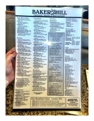 Menu photo 1 Baker Hill Pancake House Elgin, IL