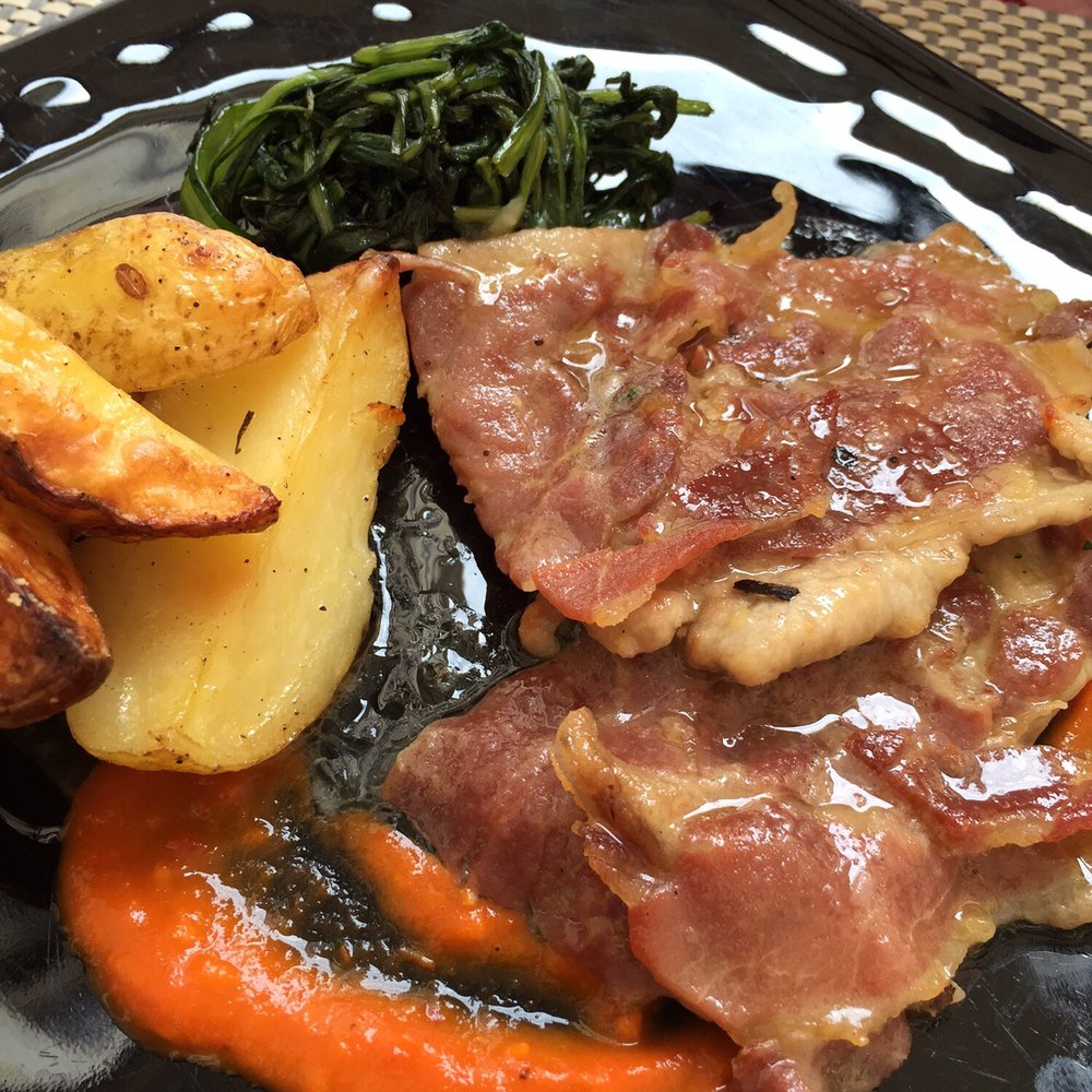 Veal with sliced ham Veal with sliced ham
