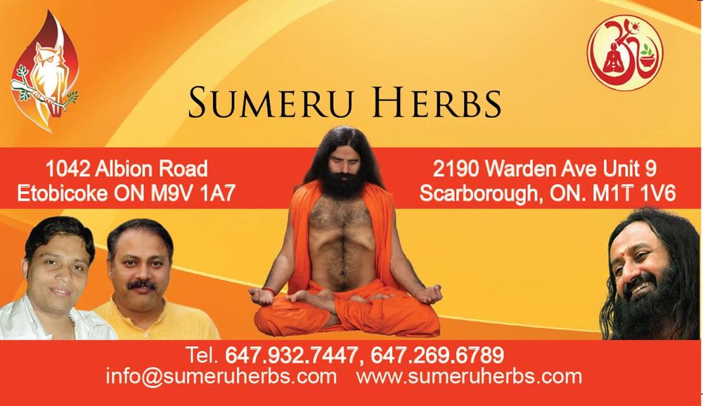 SUMERU HERBS Updated September 2024 G92190 Warden Avenue