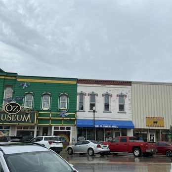 Toto's Tacoz - Outside. Restaurant is to the right of the museum. - Tacos Near Me - Wamego, Kansas