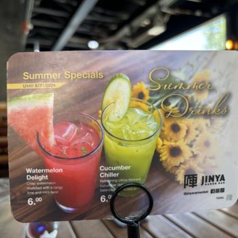 JINYA Ramen Bar - Fairfax - Delicious summer drinks! - Ramen Near Me - Fairfax, Virginia