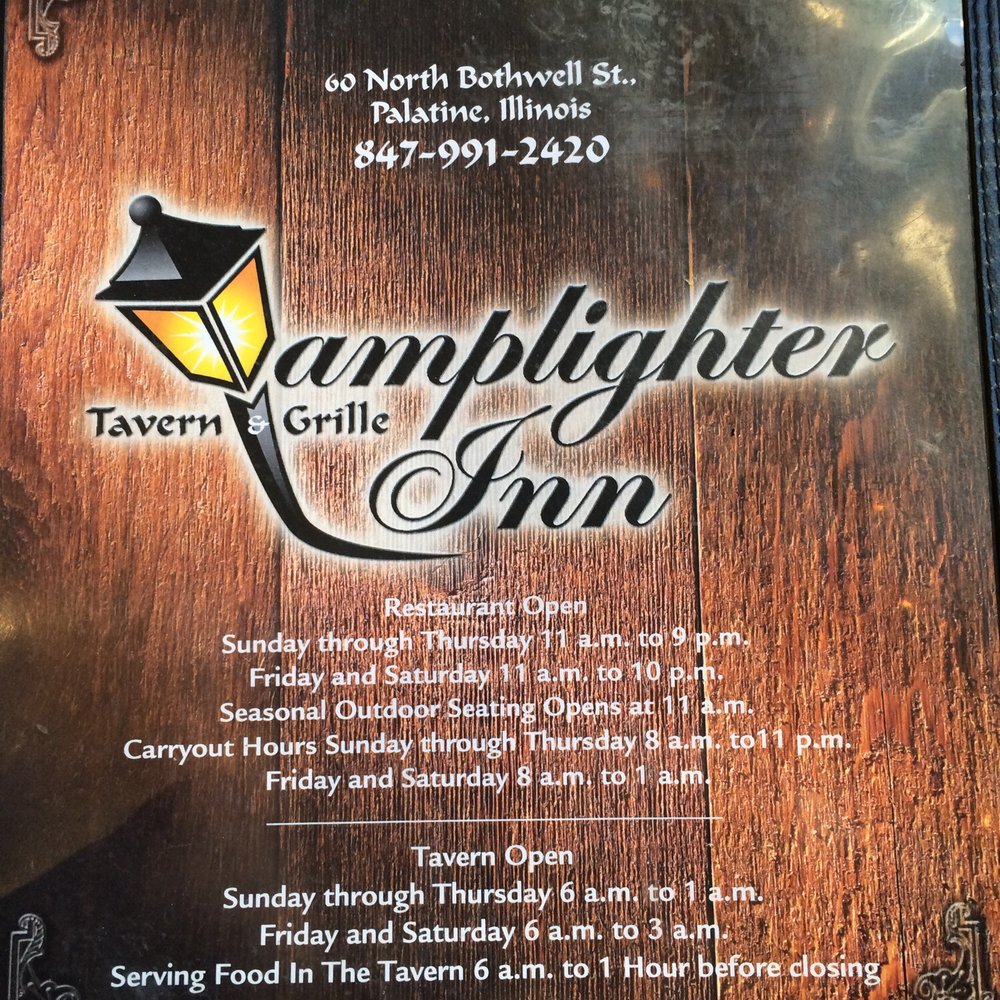 Lamplighter Inn - Menu Cover - Bars Near Me - Palatine, Illinois Lamplighter Inn - Menu Cover - Bars Near Me - Palatine, Illinois