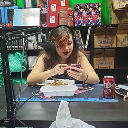 I got to sneak a snack in