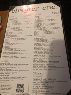 Menu photo 1 Chapter One: the modern local Santa Ana, CA