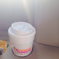 Dunkin' - My large tea in car cup holder