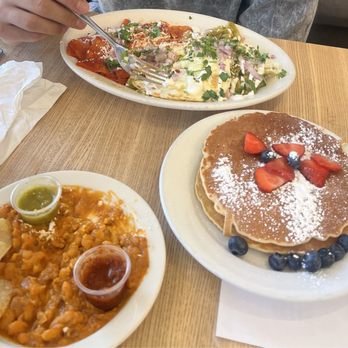 Mom’s Kitchen - Chilaquiles Short Stack Pancakes (2) - Mexican Near Me - Henderson, Nevada Mom’s Kitchen - Chilaquiles Short Stack Pancakes (2) - Mexican Near Me - Henderson, Nevada