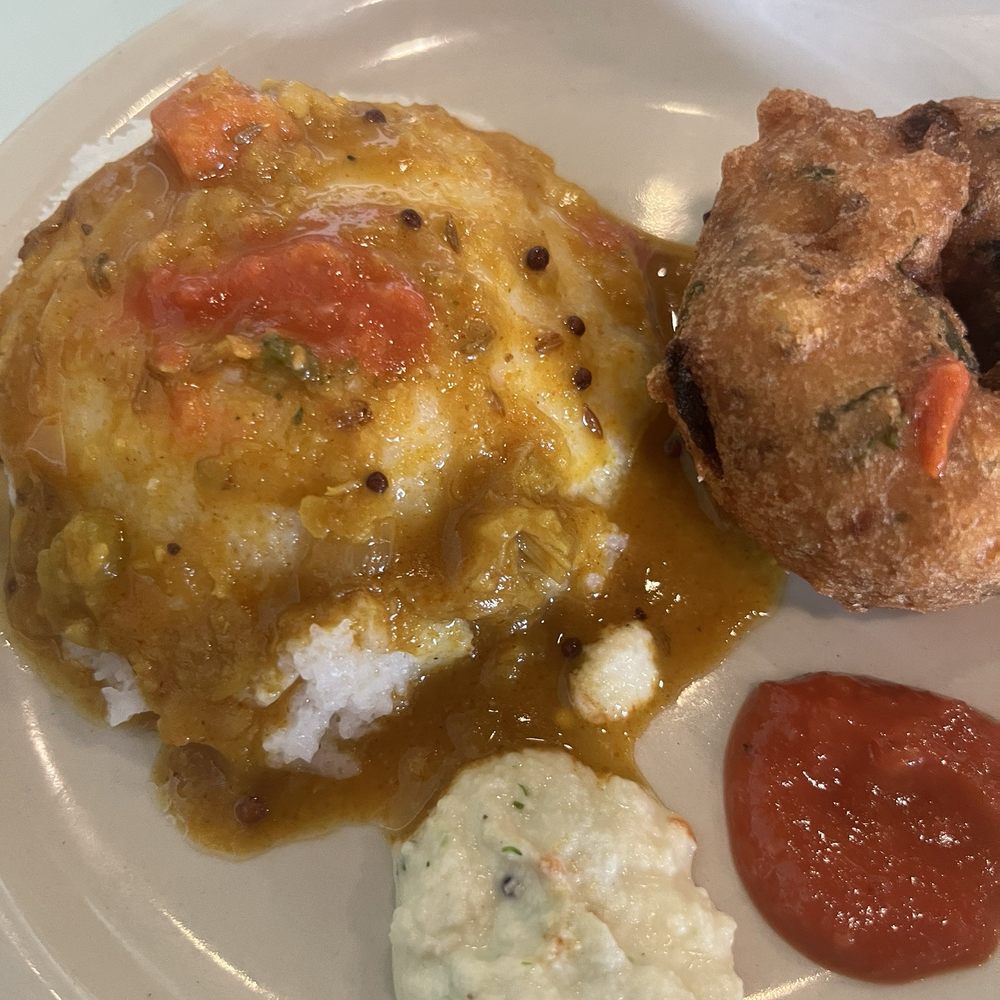 Dosa Grill - Took Idli and added sambhar on separate plates - Indian Near Me - Vestal, New York Dosa Grill - Took Idli and added sambhar on separate plates - Indian Near Me - Vestal, New York