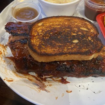 Rock n Roll Ribs - Burnt toast. Was darker than this my phone lightened the pic. - Barbeque Near Me - Coral Springs, Florida