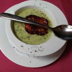 Bärlauchsuppe mit chorizio