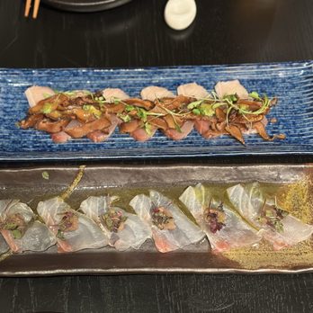 Modan - Yellowtail Crispy Shiitake // Tai Uzusukuri - Sushi Bars Near Me - Tysons, Virginia