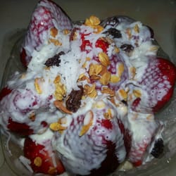 Fresas con crema