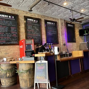 Quiero Mas - menus on a brick wall - Tacos Near Me - Provo, Utah Quiero Mas - menus on a brick wall - Tacos Near Me - Provo, Utah