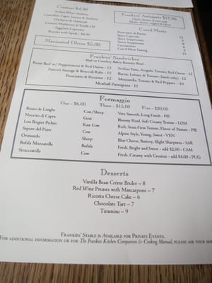 Menu photo 8 Frankies 457 Spuntino Brooklyn, NY