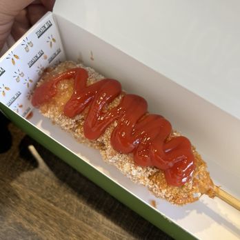 Toastn' Tea - Korean hot dog with sugar and ketchup - Bubble Tea Near Me - Grand Rapids, Michigan Toastn' Tea - Korean hot dog with sugar and ketchup - Bubble Tea Near Me - Grand Rapids, Michigan