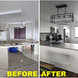 1980s kitchen out, 2018 kitchen in!