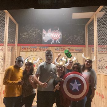 Jack Axe Entertainment - They have fun photo props! - Axe Throwing Near Me - North Myrtle Beach, South Carolina