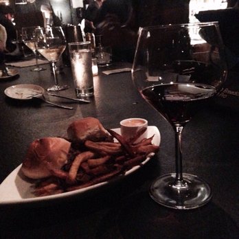 Traif - Sliders and glass of wine. - New American Near Me - Brooklyn, New York Traif - Sliders and glass of wine. - New American Near Me - Brooklyn, New York
