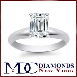 Emerald Cut Solitaire Engagement Ring from MDC Diamonds NYC