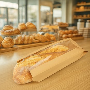 ClearBags - Kraft Bread Bags for bakeries. SKU: KBB3 - Wholesale Stores Near Me - Las Vegas, Nevada