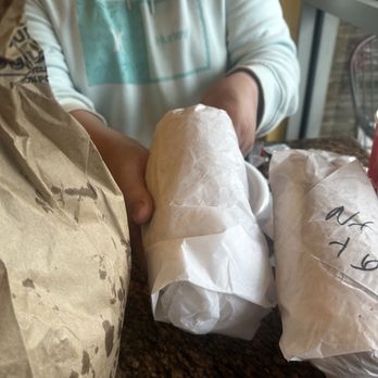 Nate's Korner - 3 meat breakfast burrito (left) Nate's favorite add bacon (right) - Breakfast & Brunch Near Me - Santa Ana, California Nate's Korner - 3 meat breakfast burrito (left) Nate's favorite add bacon (right) - Breakfast & Brunch Near Me - Santa Ana, California
