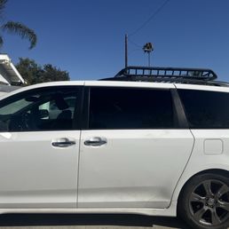 Our white van, side door window had been smashed by a car thief and now she's back! Thank you so much to Joaquin and his family!