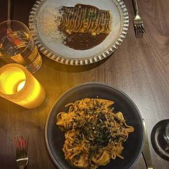 L'Ardente - Layered lasagna, ink pasta - Italian Near Me - Washington, DC, District of Columbia L'Ardente - Layered lasagna, ink pasta - Italian Near Me - Washington, DC, District of Columbia