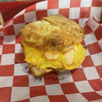 Little Ola's Biscuits - Sausage, egg, and cheese biscuit - Salad Near Me - Austin, Texas Little Ola's Biscuits - Sausage, egg, and cheese biscuit - Salad Near Me - Austin, Texas