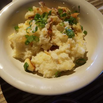 Stonefire Grill - Garlic Mash potatoes...you can see the garlic in the potatoes - Barbeque Near Me - Rancho Cucamonga, California Stonefire Grill - Garlic Mash potatoes...you can see the garlic in the potatoes - Barbeque Near Me - Rancho Cucamonga, California
