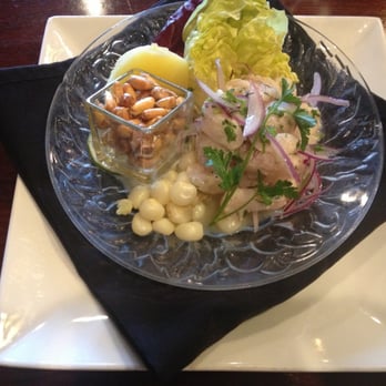 El Chaman Peruvian Cuisine - Starter: Ceviche de Pescado. - Peruvian Near Me - Miami, Florida
