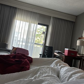 Courtyard by Marriott Chicago Glenview/Northbrook - My bed was comfortable but I couldn't get my patio door open. - Hotels Near Me - Glenview, Illinois