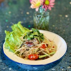 LeDu Thai - Som-Dtam Plara Laos Style. Papaya Salad