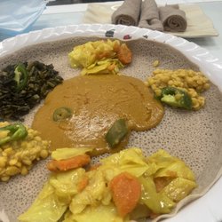 Dessie Ethiopian Restaurant & Market - Vegetarian platter
